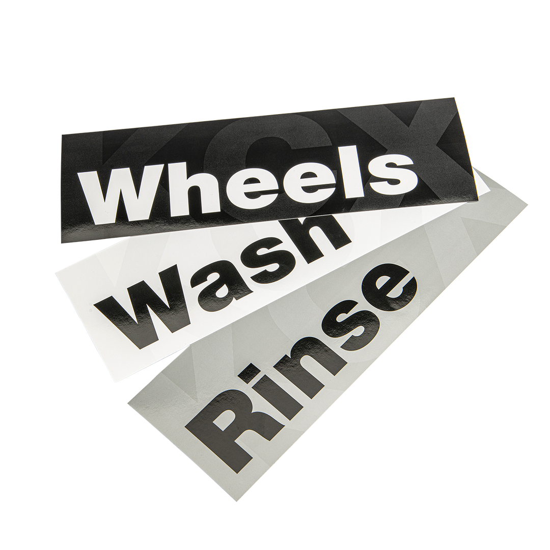 Koch-Chemie Wash, Rinse, Wheels Sticker Set