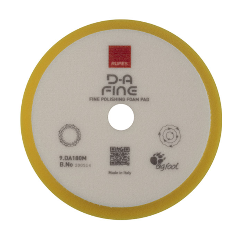 7" Fine Foam Pad Yellow LHR21