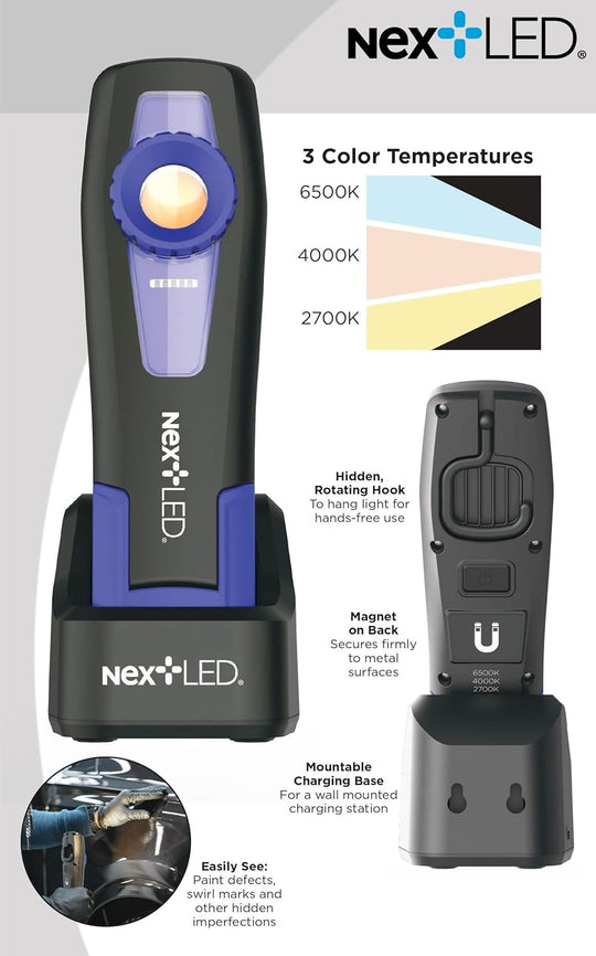 NexLED 2040B CRI 96+ Rechargeable Color Match Detailing Light