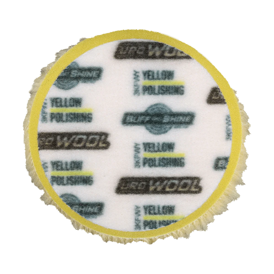 Buff and Shine® URO WOOL® Yellow Knitted Wool Pad – Polishing