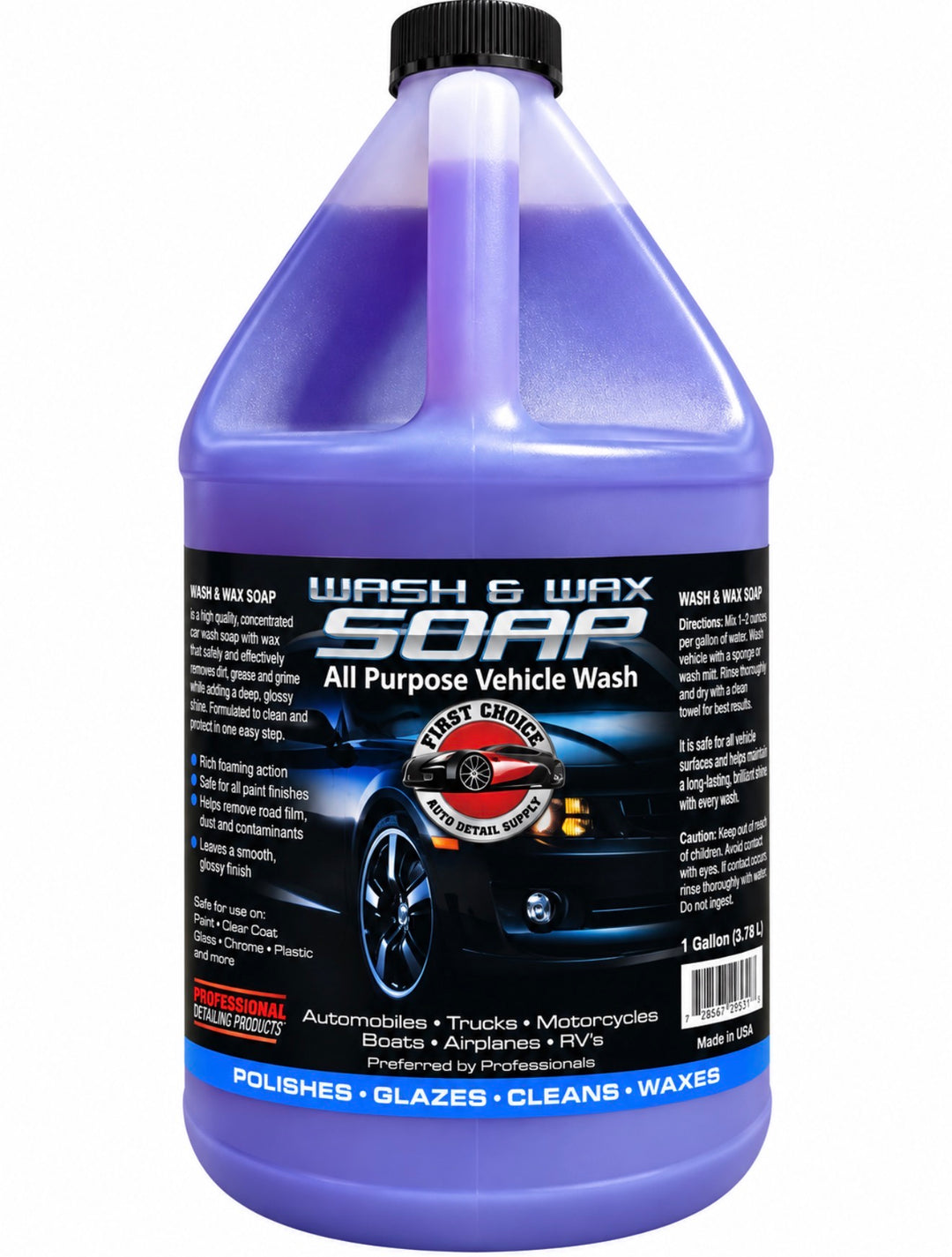 FC wash and Wax Soap 1 gallon