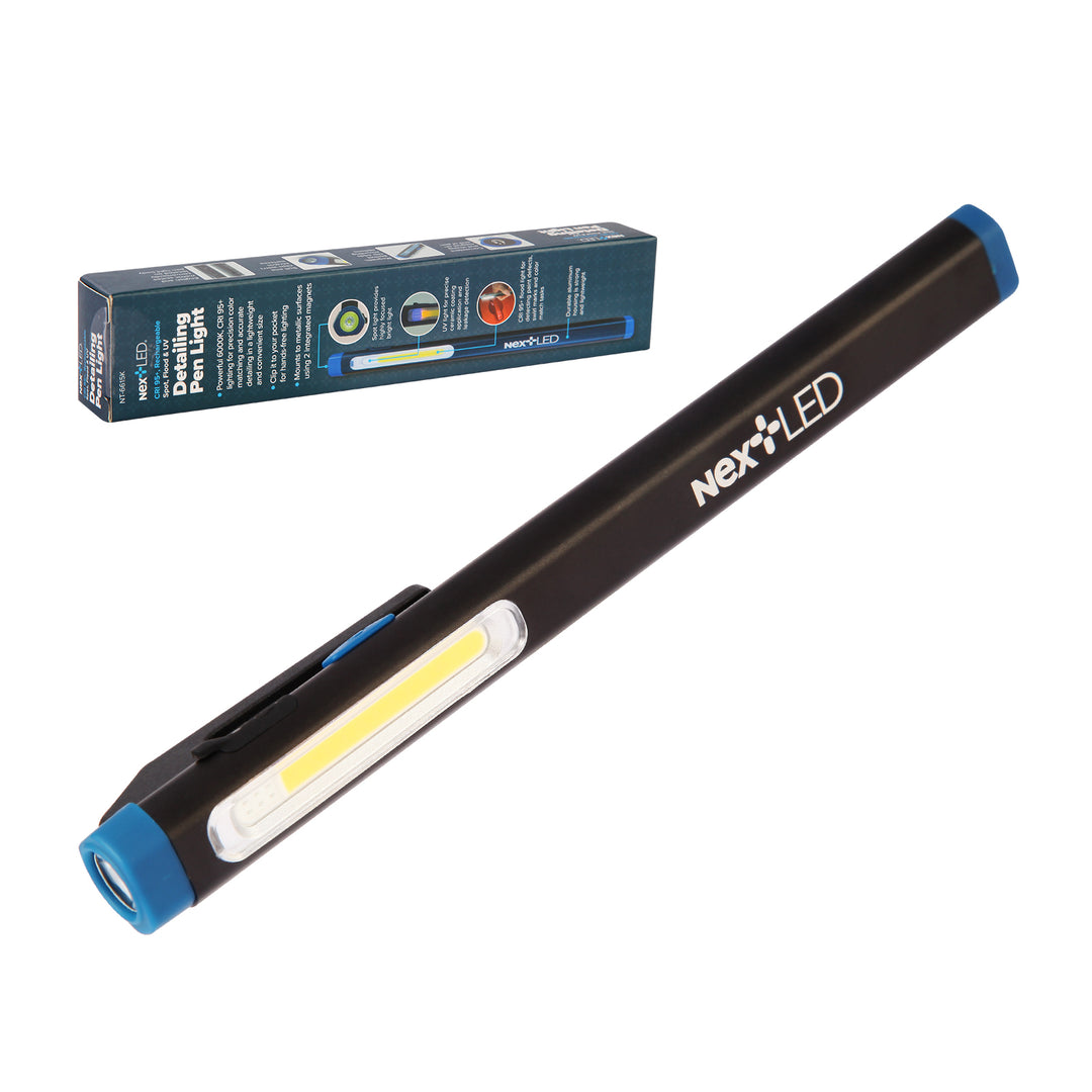NexLED Detailing Pen Light CRI95+. Spot, Flood& UV