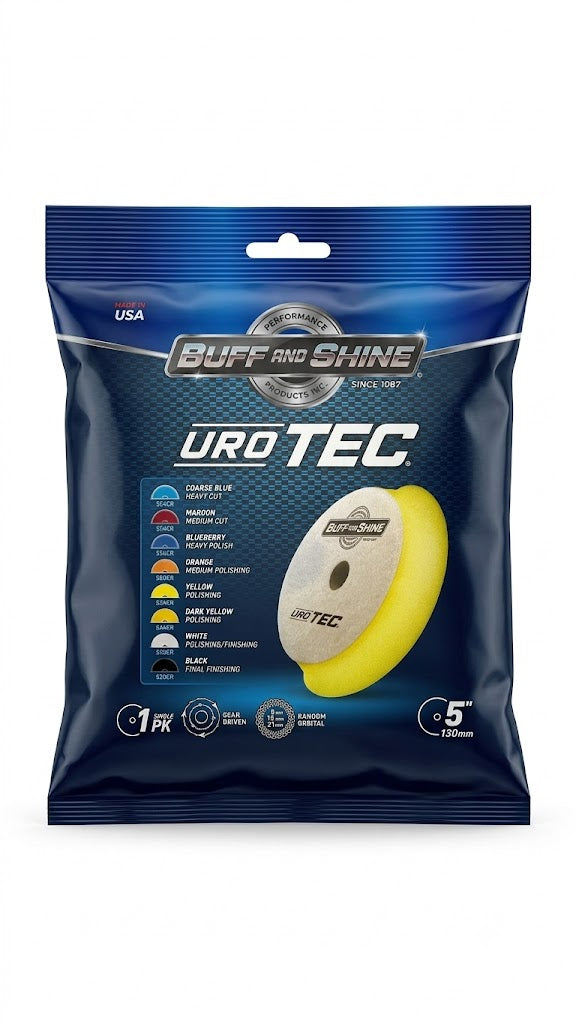 Buff and Shine® Yellow URO-TEC® Foam Pad – Polishing