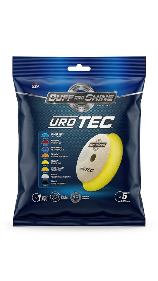 Buff and Shine® Yellow URO-TEC® Foam Pad – Polishing