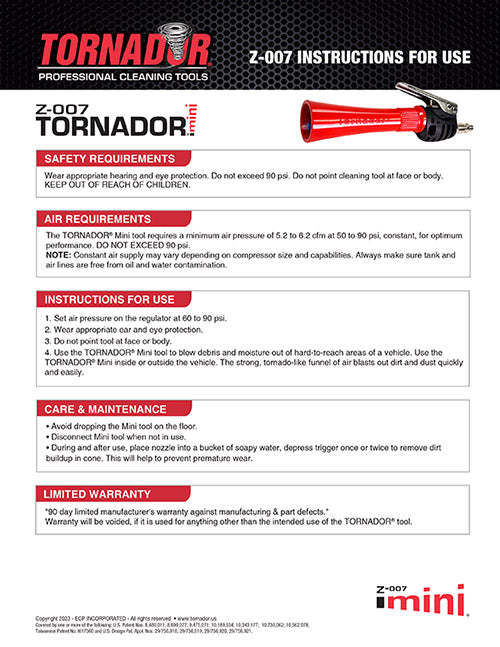 Tornador Z-007 Mini Air Blower